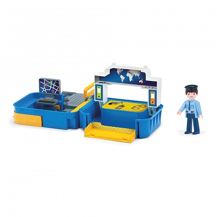 Игровой набор - Полиция с фигуркой полицейского, в чемоданчике 
